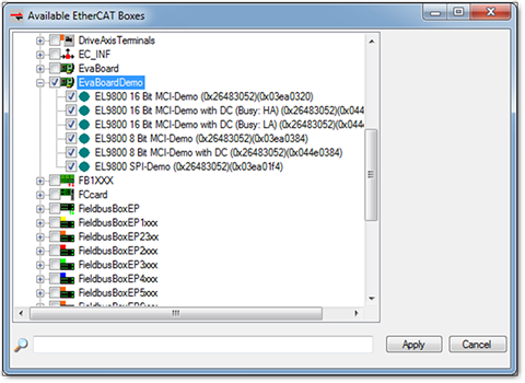 Available EtherCAT Boxes